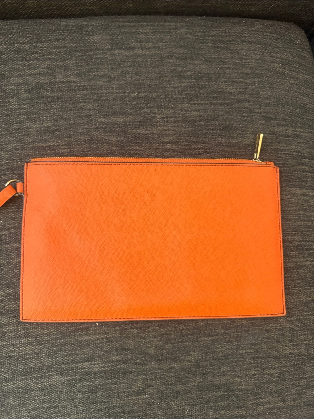 Michael Kors Orange Wristlet Clutch - Sleek Women's Pouch - Picture 2 of 4